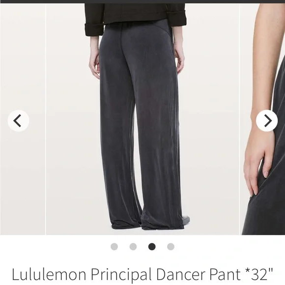 lululemon athletica Wide Leg Pants in Charcoal Gray - Picture 3 of 6
